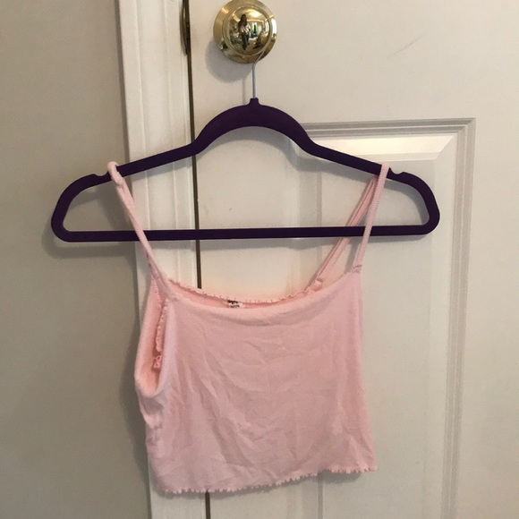 Pink Ribbed Tank Top from Garage - Picture 3 of 4